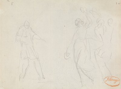 Estudio de composición de figuras 39 de George Romney